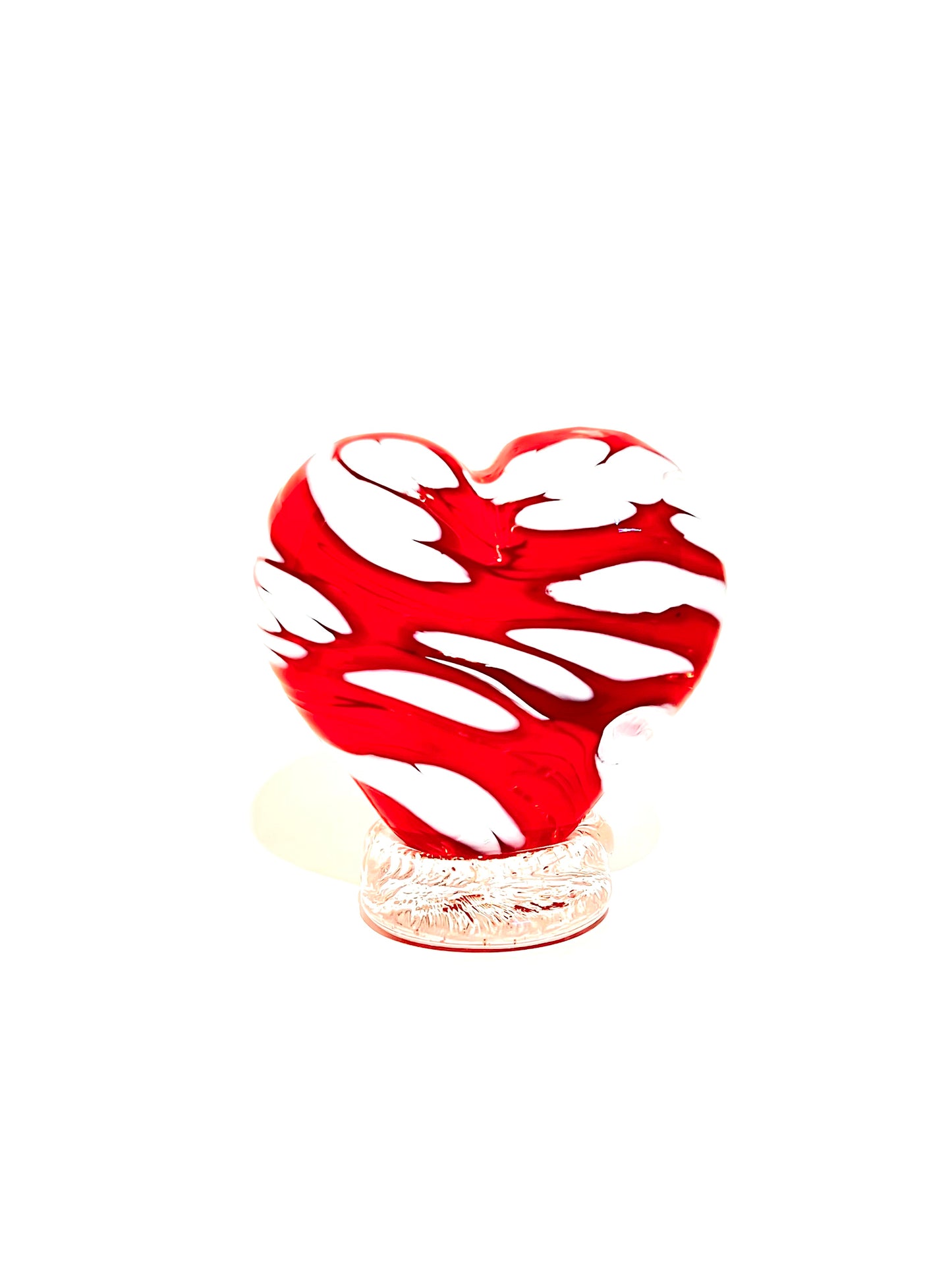 Standing Red and White Heart