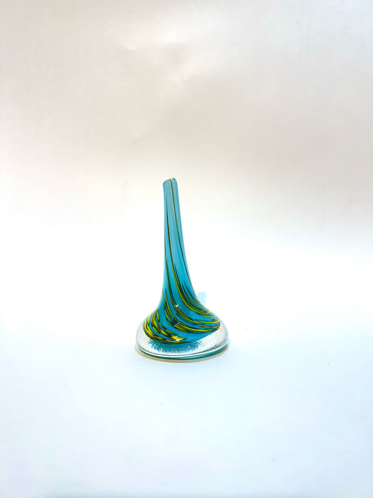 Teal/Yellow Ring Holder